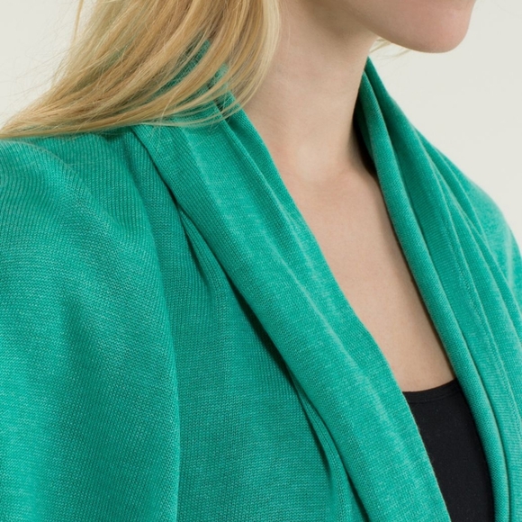 Lululemon Iconic Sweater Wrap Heathered Bali Breeze - Picture 4 of 12